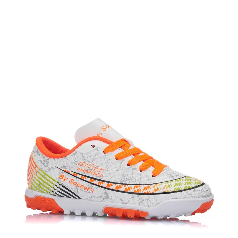 SOCCERS Halı Saha 041 Beyaz Oranj