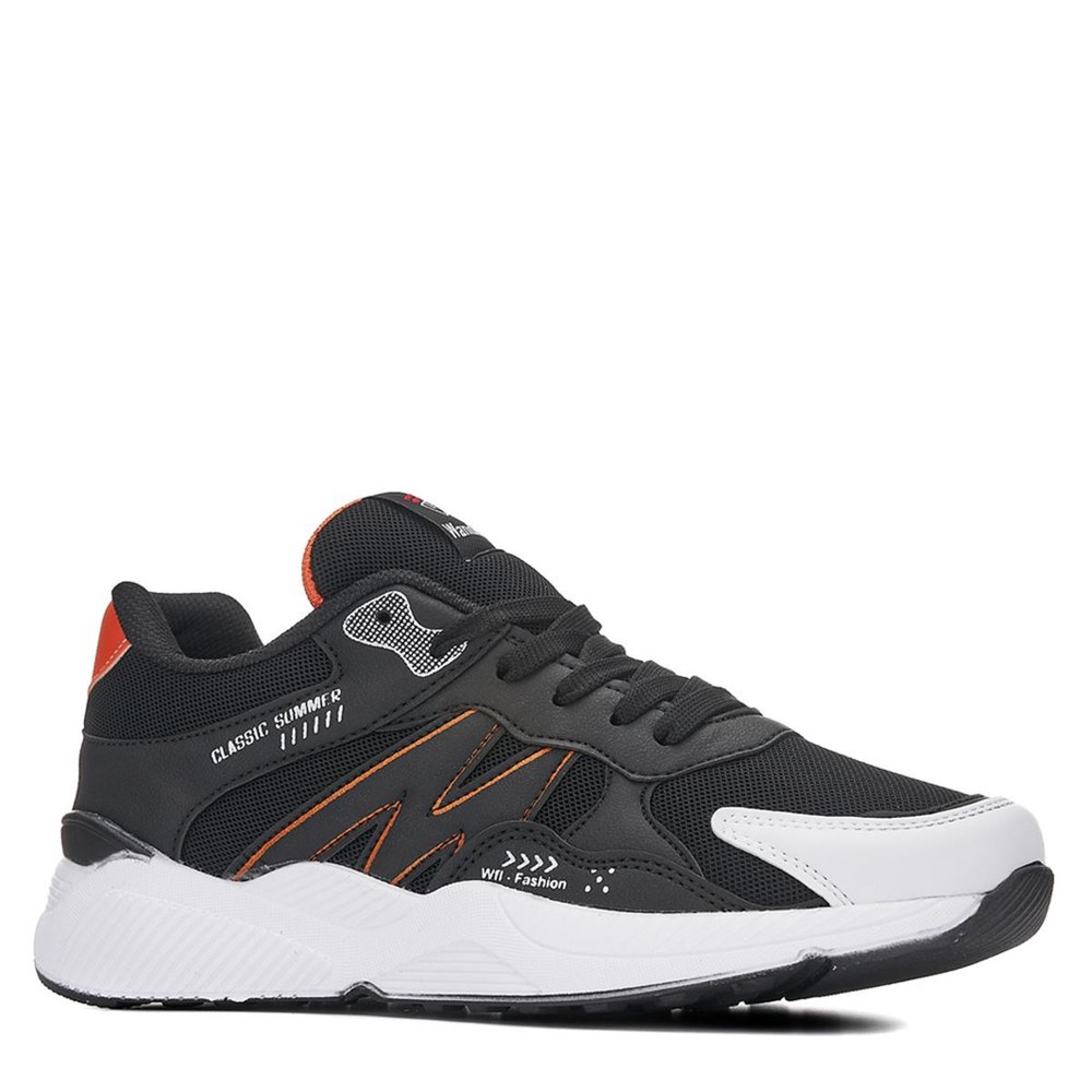 WANDERFULL Spor Anrk 4223 Siyah Beyaz Oranj