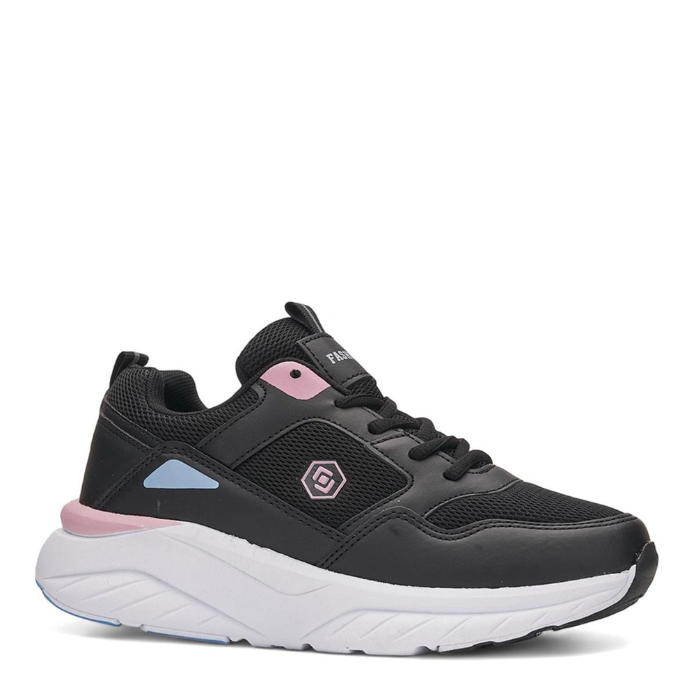Queen Step Z Spor Anrk 2110 1 Siyah Beyaz B.Mavi