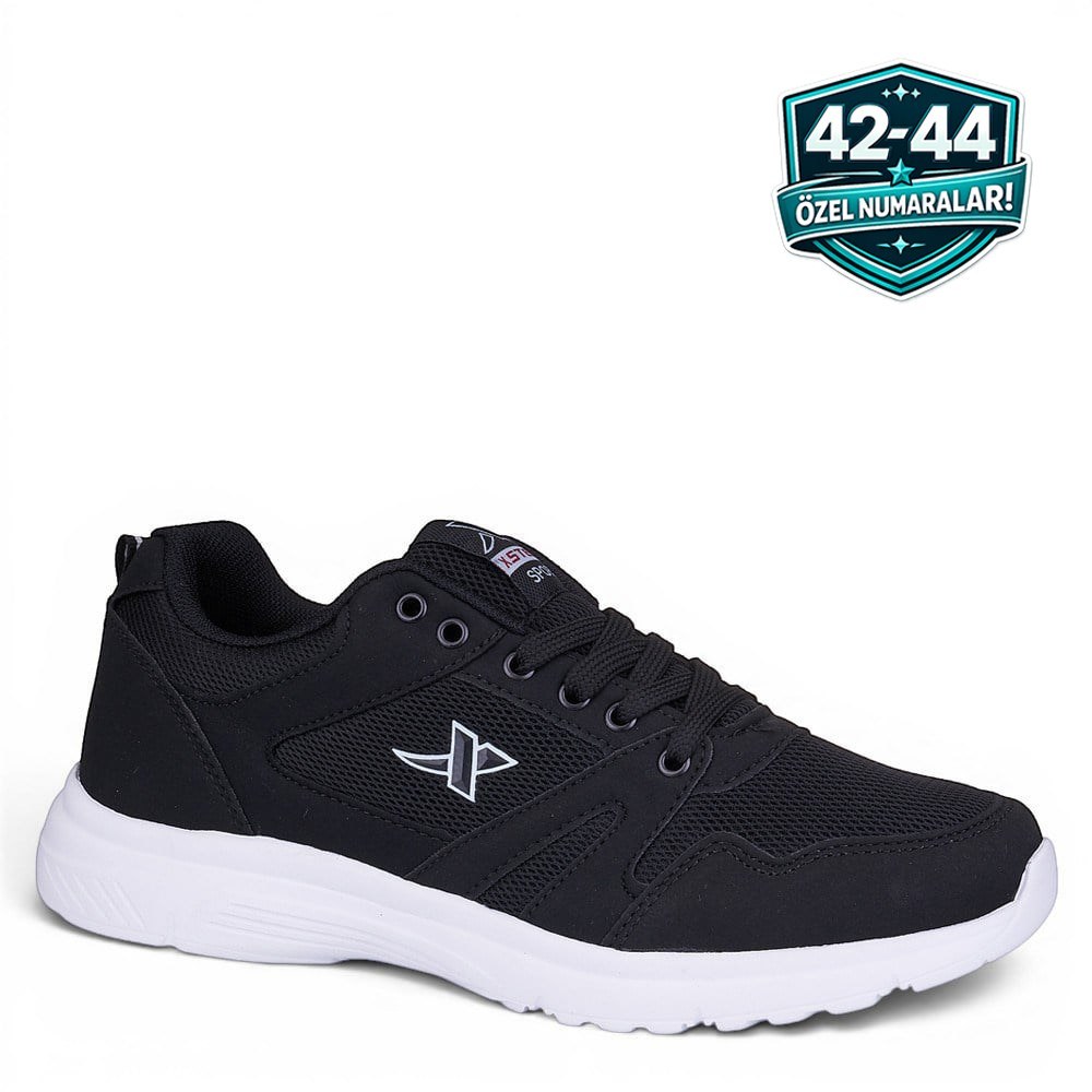X-Step Spor 020 A Siyah Beyaz 42-44 Numara