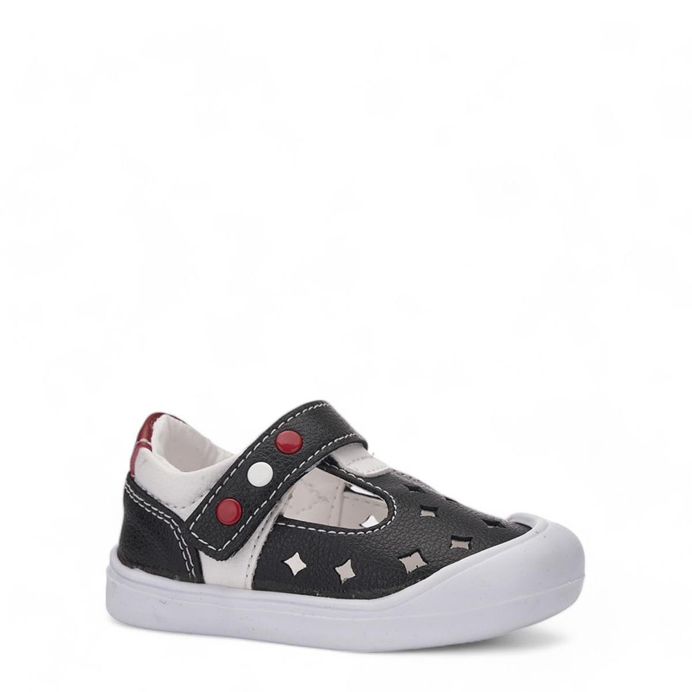 ARZEN Sandalet 001 1 Laci Beyaz Kırmızı 19-23