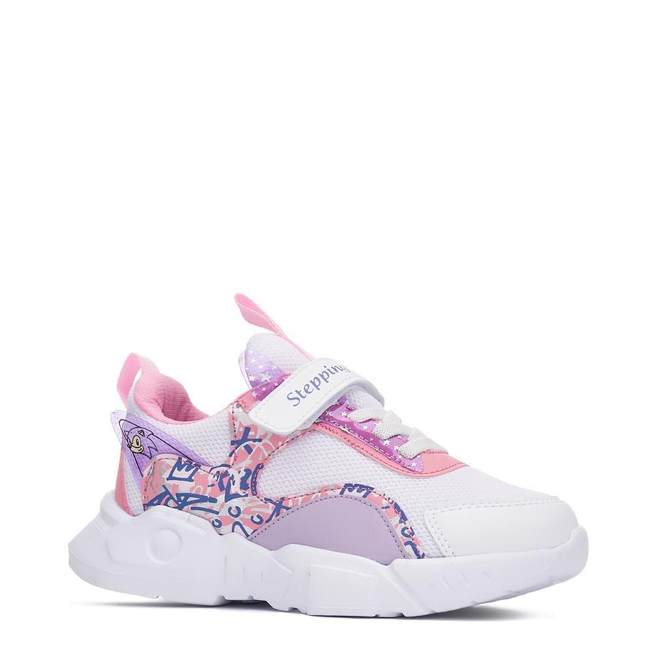 Stepping Spor 113 A Beyaz Pembe Mor