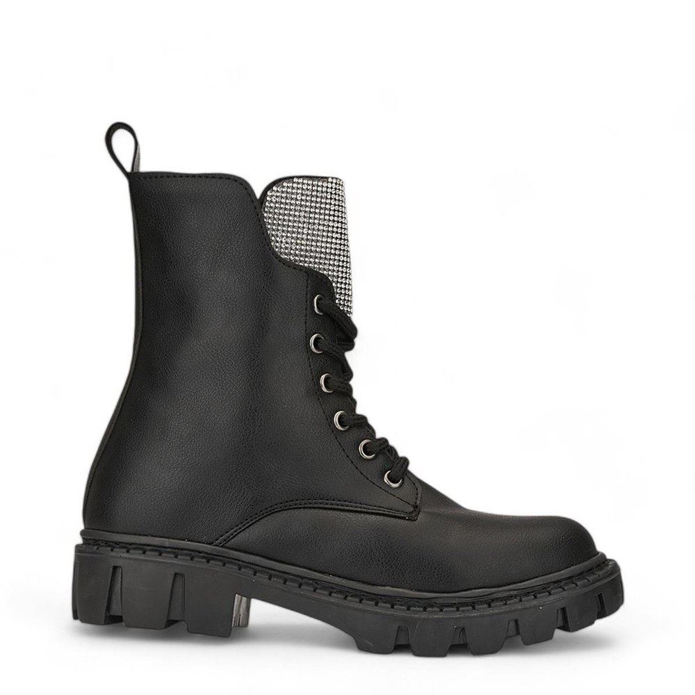 GRAFEN Kids F Bot 107 Taşlı Siyah