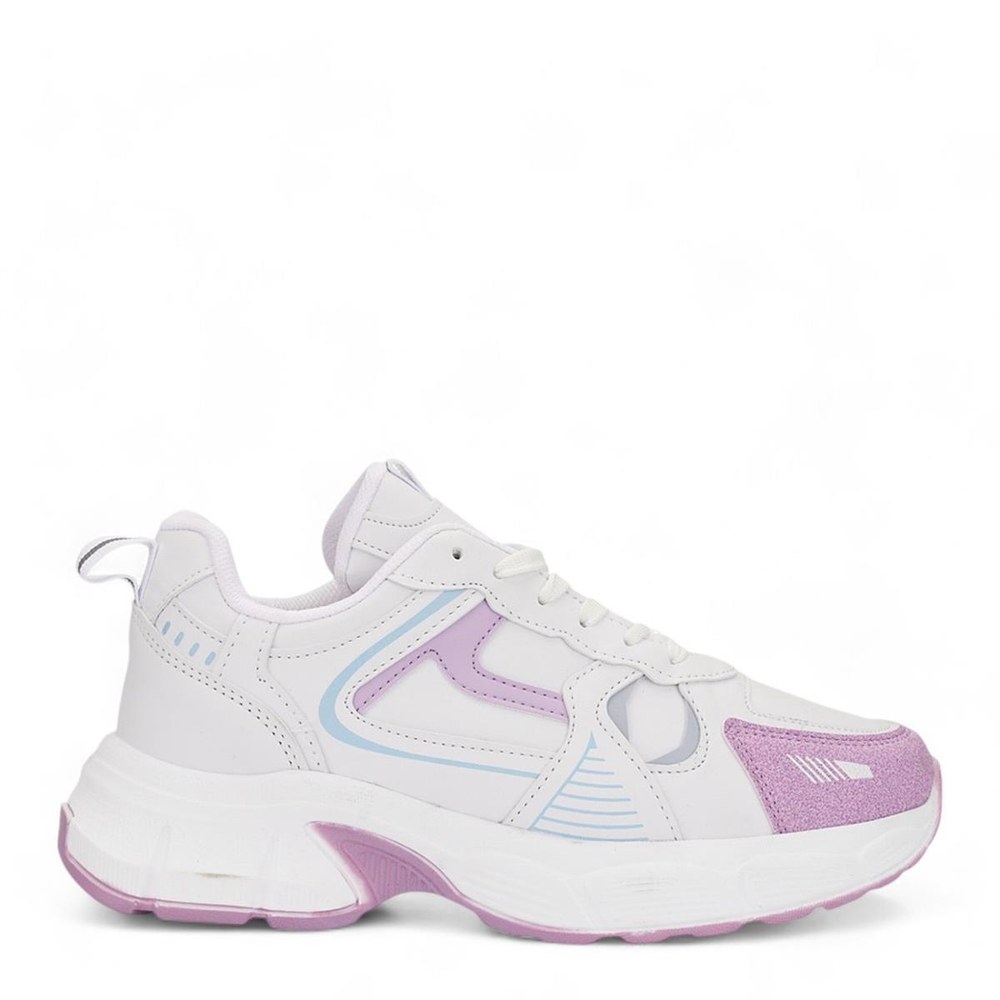 LAMBIRLENT Spor Cilt 7450 10 Beyaz Lila Beyaz