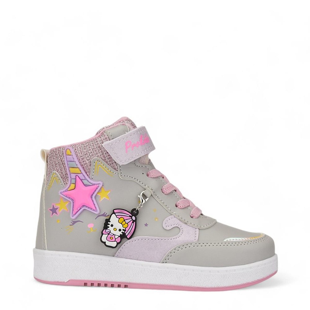 Pro Kıds F Spor Cilt 3260 Gri Pembe