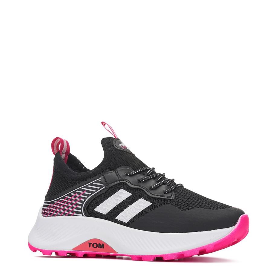 TOMKİDS Spor TK-028 A Siyah Fuşya