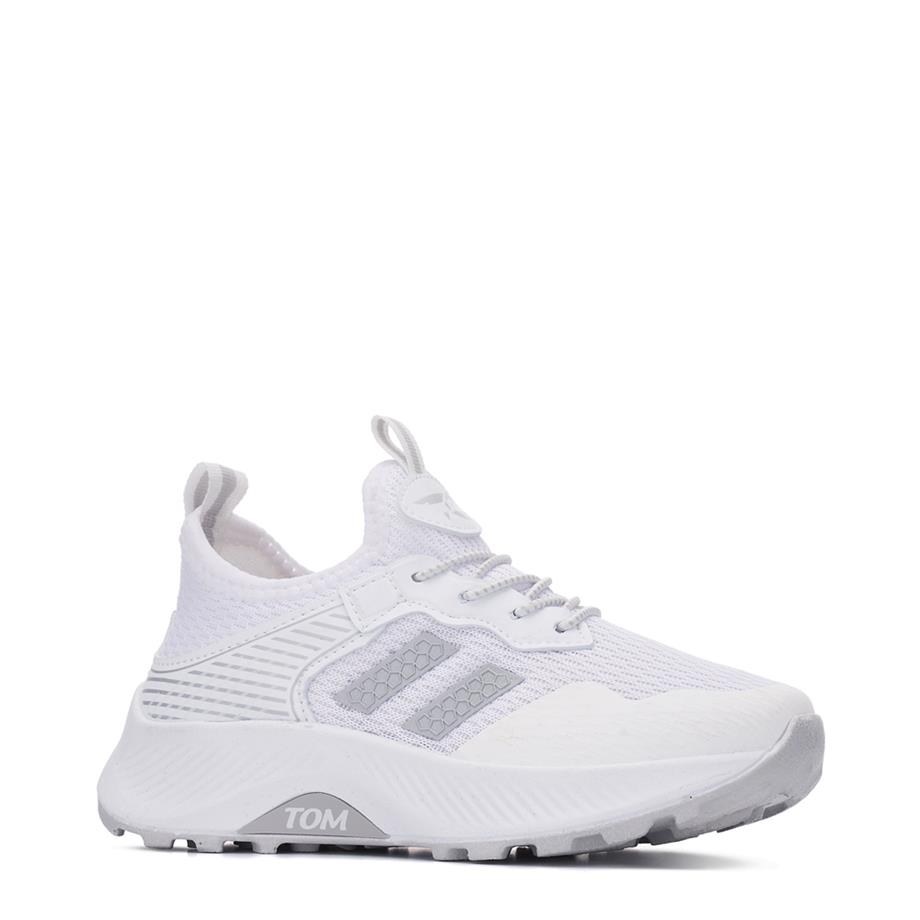 TOMKİDS Spor TK-028 A Beyaz Gümüş