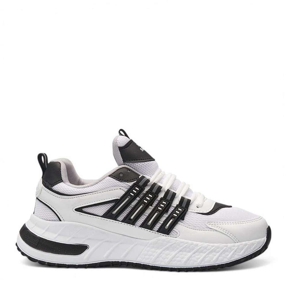 LAMBIRLENT Spor 7615 A 1 Beyaz Beyaz Siyah