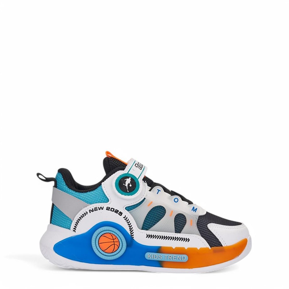TOMWİNS Spor Anrk 529 7 Beyaz Siyah Turkuaz