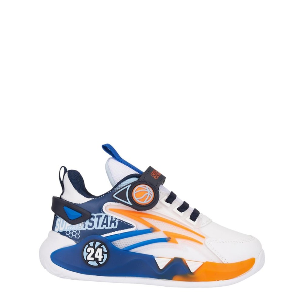Super Star P Spor Cilt 024 9 Beyaz Saks Oranj
