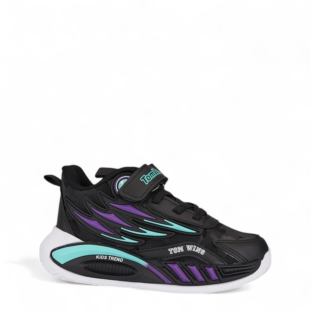 TOMWİNS Spor Cilt 004 9 Siyah Mor S.Yeşili