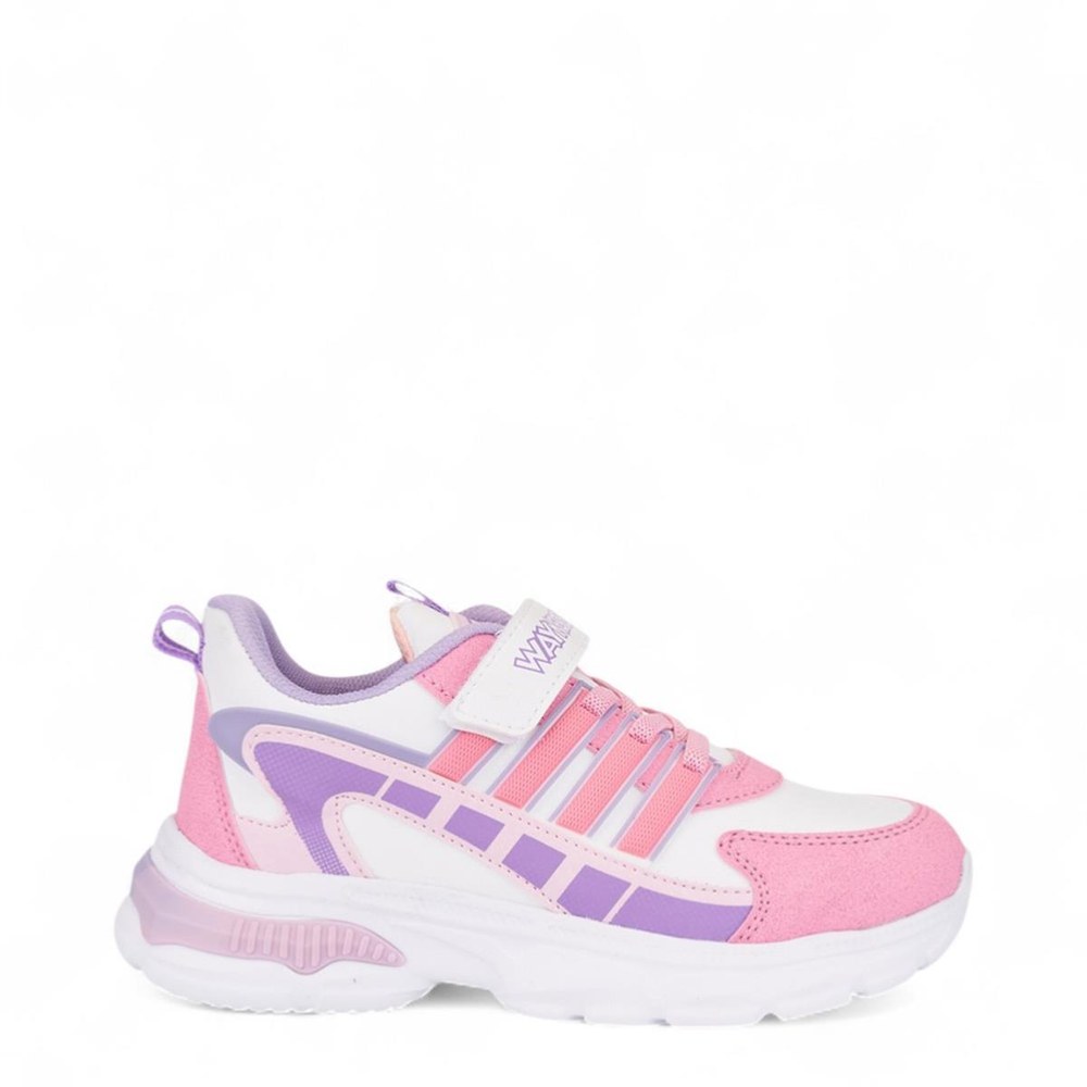 WAYKERS Spor Cilt 2502 Beyaz Pembe Lila