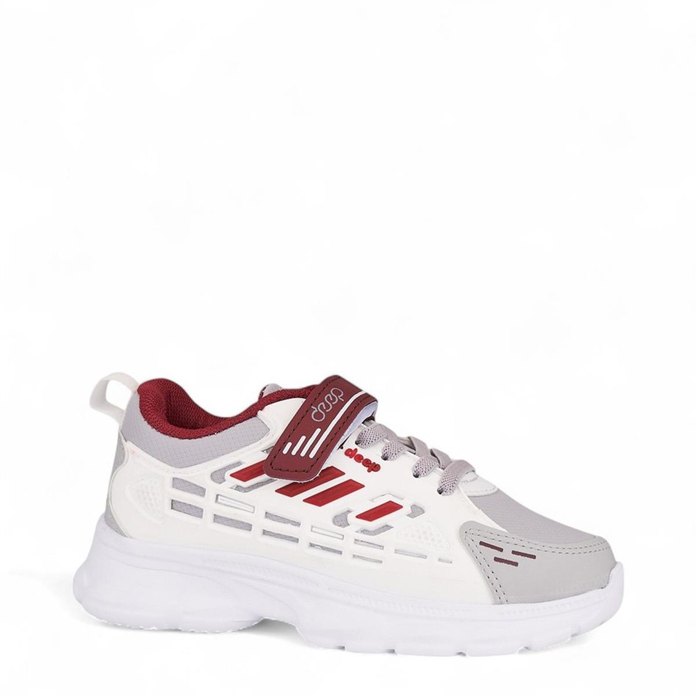 Deep Spor Cilt 404 Beyaz Bordo