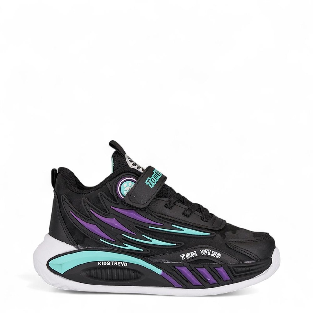 TOMWİNS Spor Cilt 004 9 Siyah Mor S.Yeşili