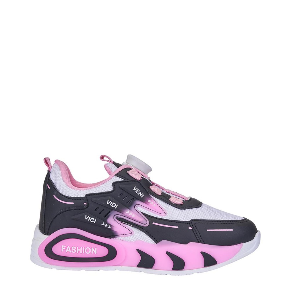 Pro Kıds F Spor 5004 Siyah Beyaz Pembe