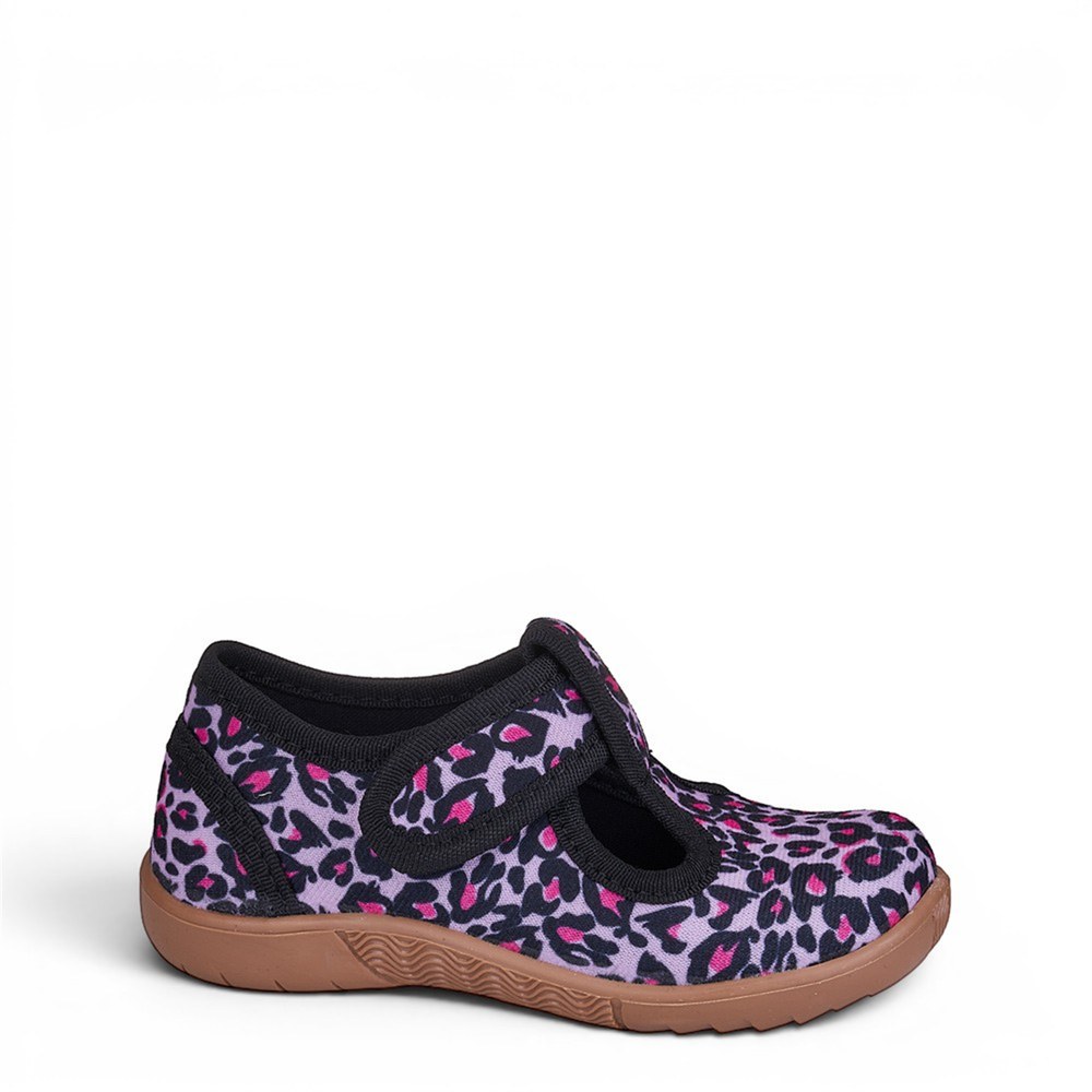 Crazykıds Panduf 406 Pembe Leopar