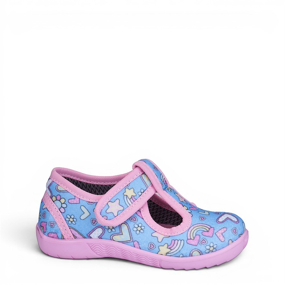 Crazykıds Panduf 406 Pembe Kalpli