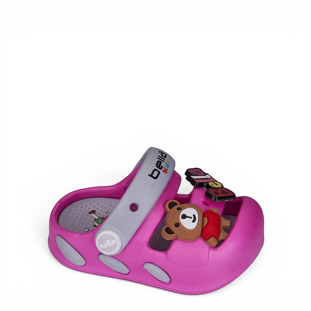 AKINAL Terlik E477.0001 Fuşya Buz Gri