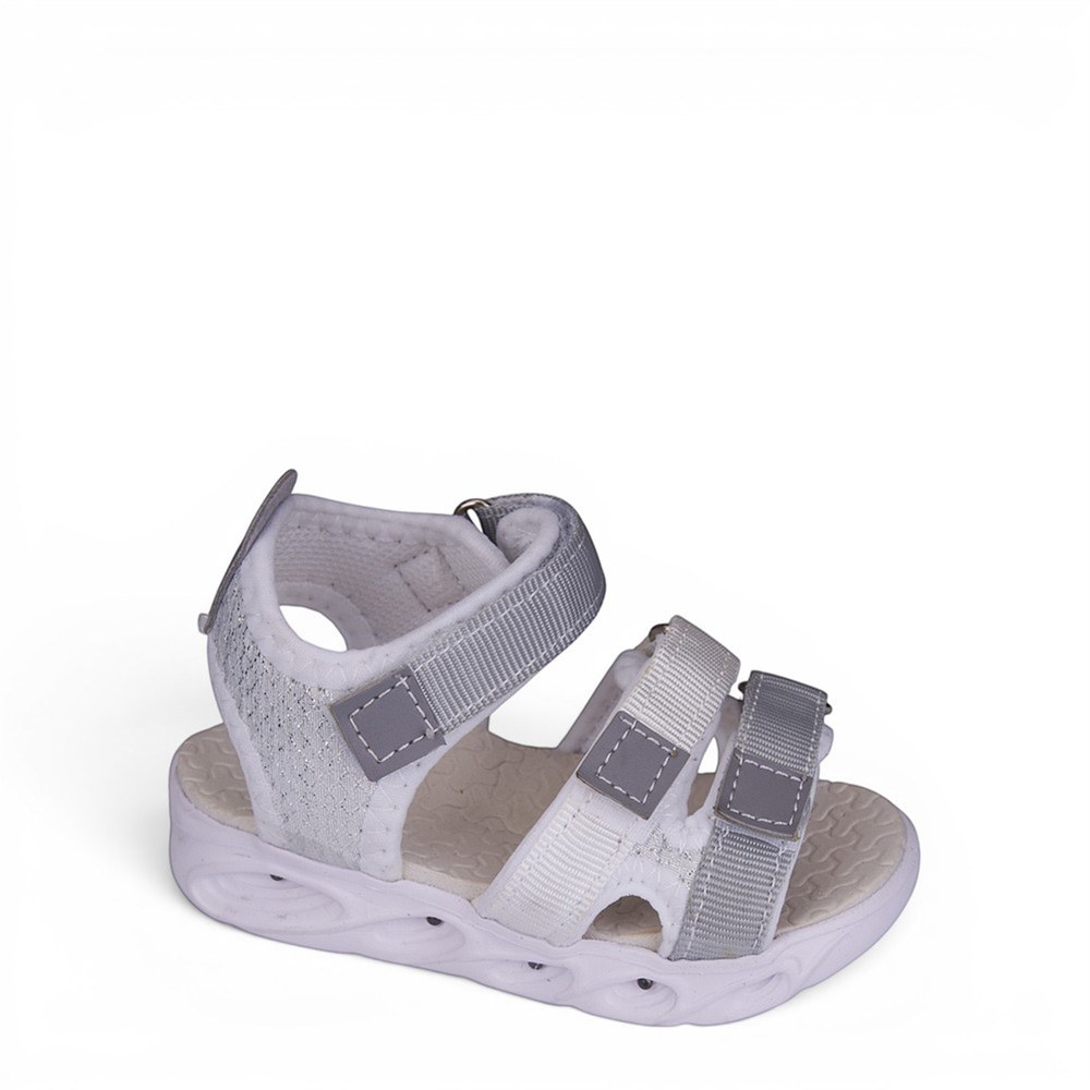 ARZEN Sandalet London 10 Beyaz Gri