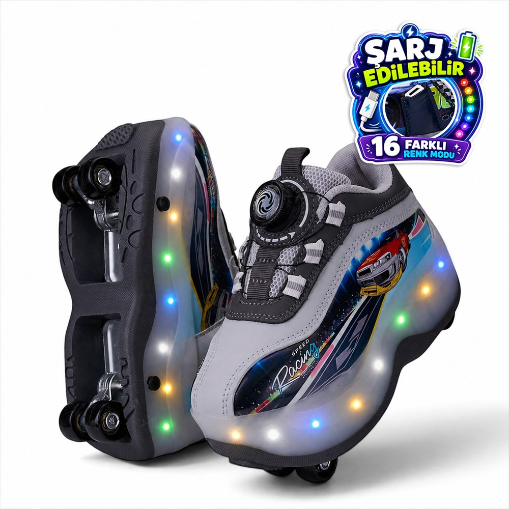 PANTER KİDS F Spor Paten 002 Gri (2)