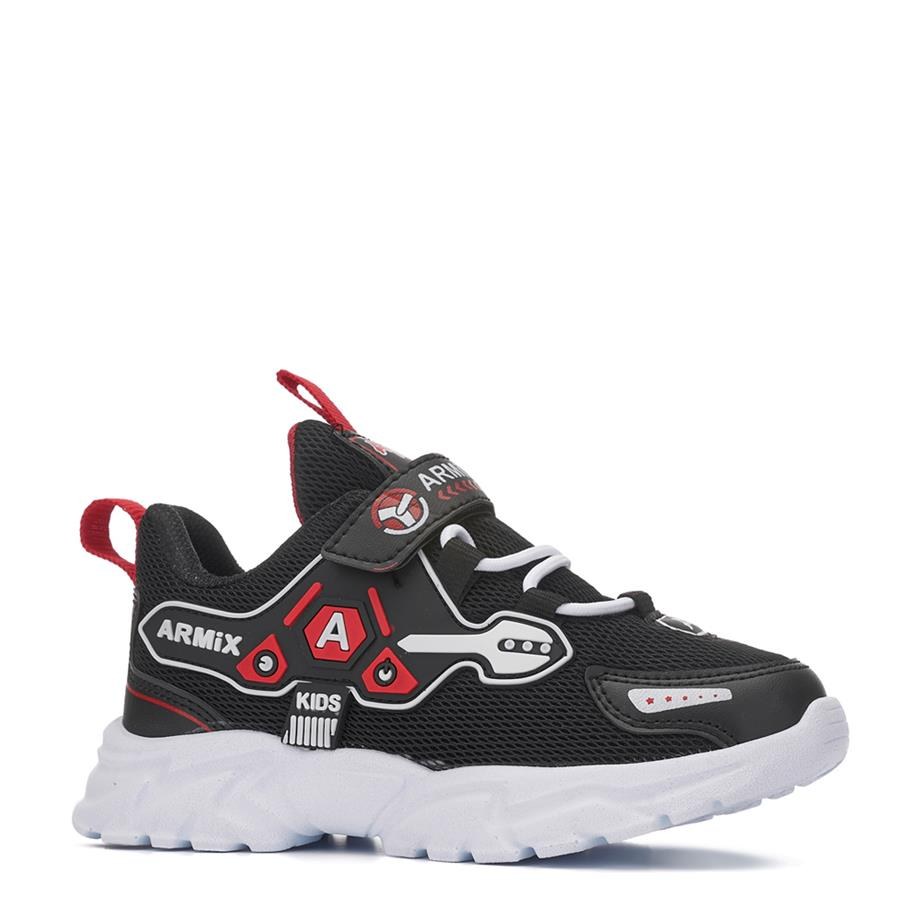 ARMİX Spor 099 A Siyah Beyaz Kırmızı