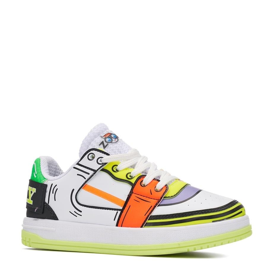 Zoom Spor Cilt 2823 Beyaz F.Sarı Oranj