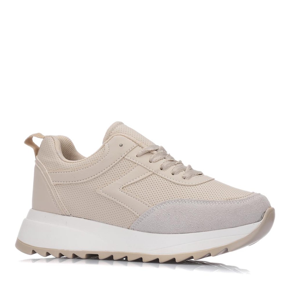 TEMPO Spor Cilt 1603 Bej Beyaz