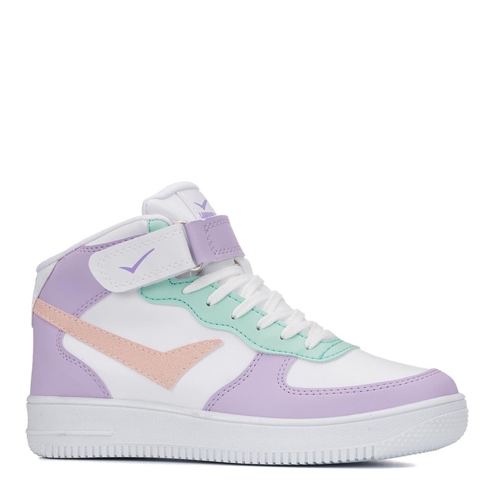LAMBIRLENT Spor 2185 02 Lila Beyaz Pudra
