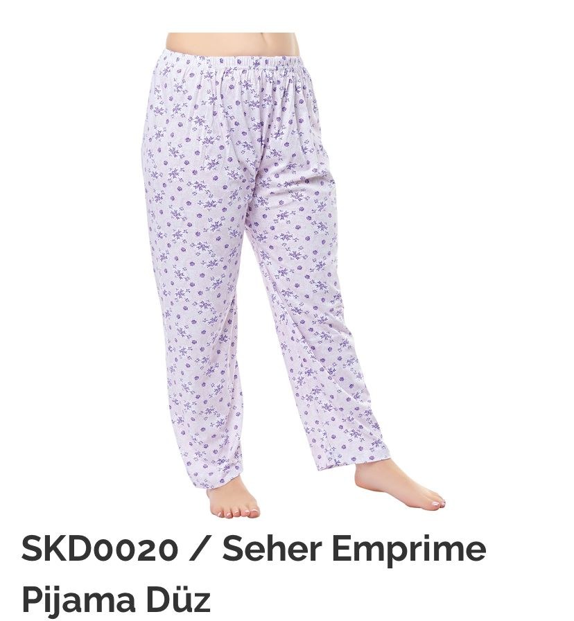 Seher Bayan Empirme Pijama Düz KOD:020