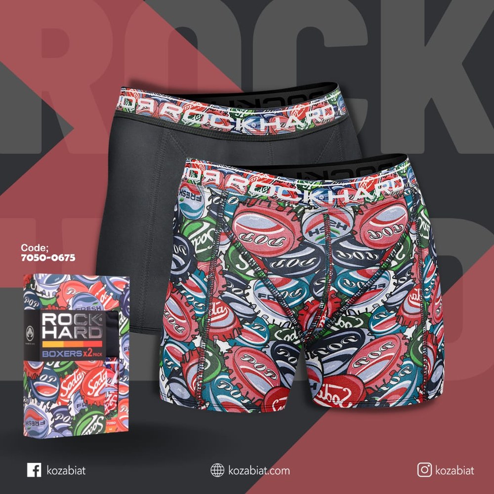Rock Hard Erkek 2'Lİ Boxer