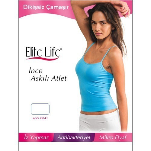 Elite Life 841 Dikişsiz İnce Askılı Atlet