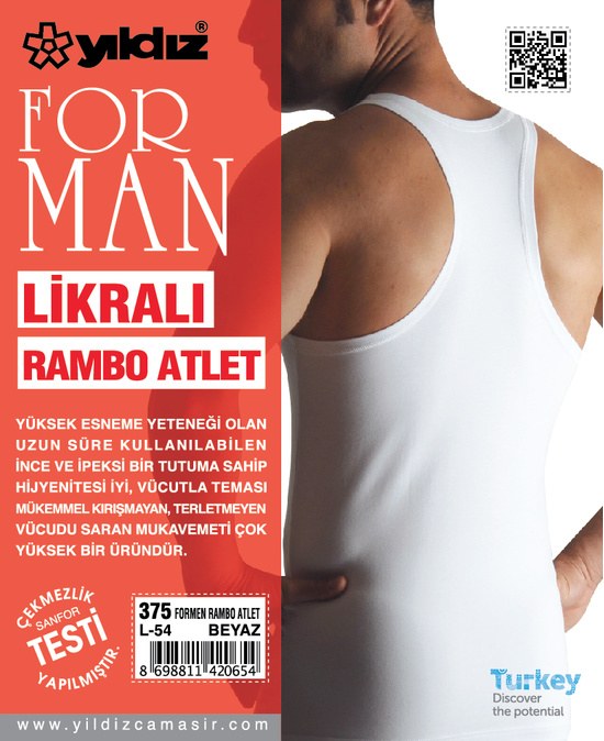 Yıldız 375 Forman Likralı Rambo Atlet
