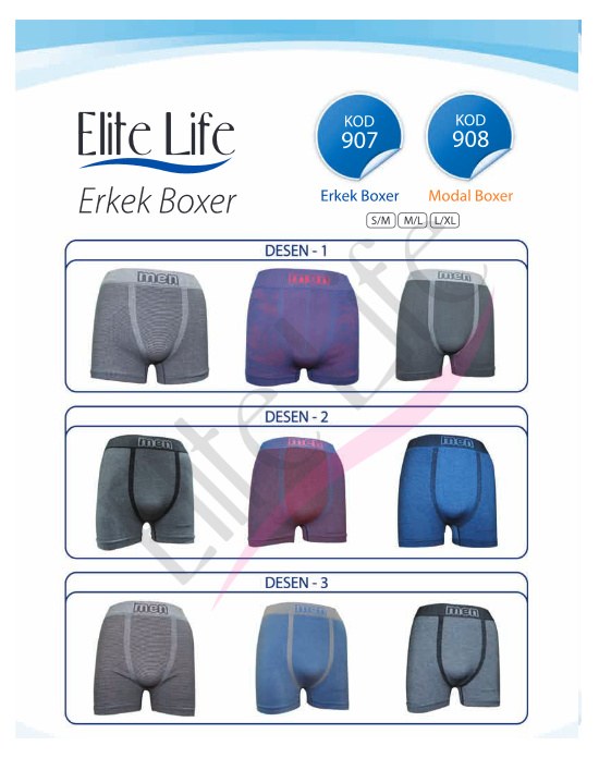 Elite Life 0907 Erkek Boxer