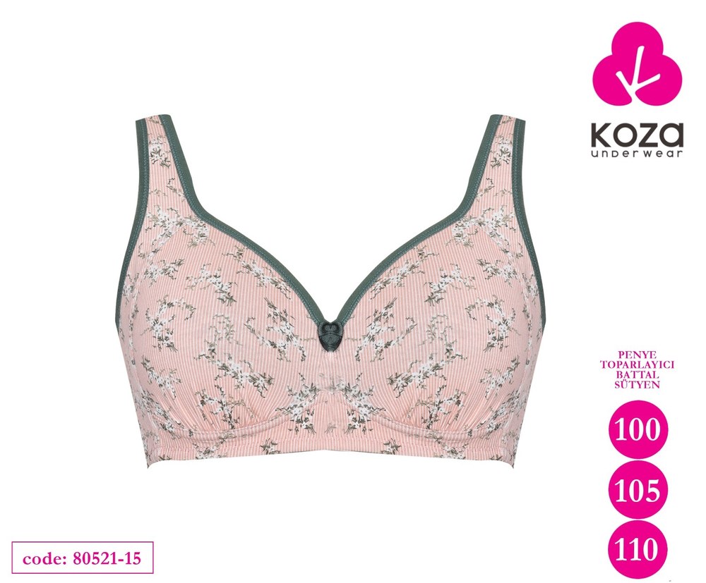 Koza 80521 Penye Toparlayıcı Battal Sutyen Desen