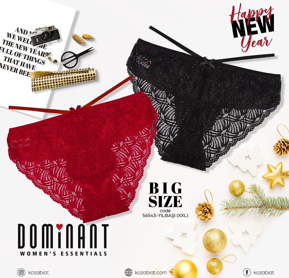 Kozabiat 56543 Bayan Fantazi Batu Kulot 10'LU No: 2XL
