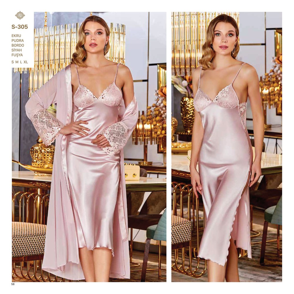 Jeremı S305 Saten Brodeli 6'LI Set Takım