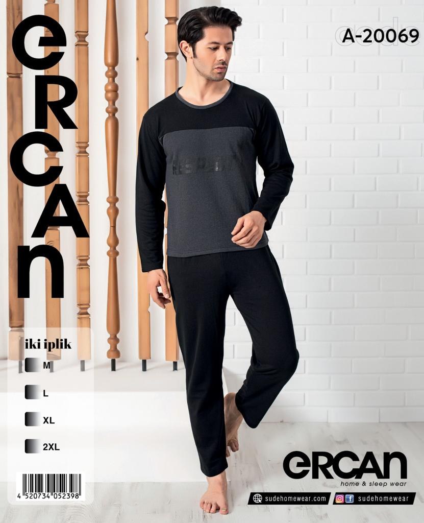 Ercan A-20069 Erkek 2'LİK Pijama Takım