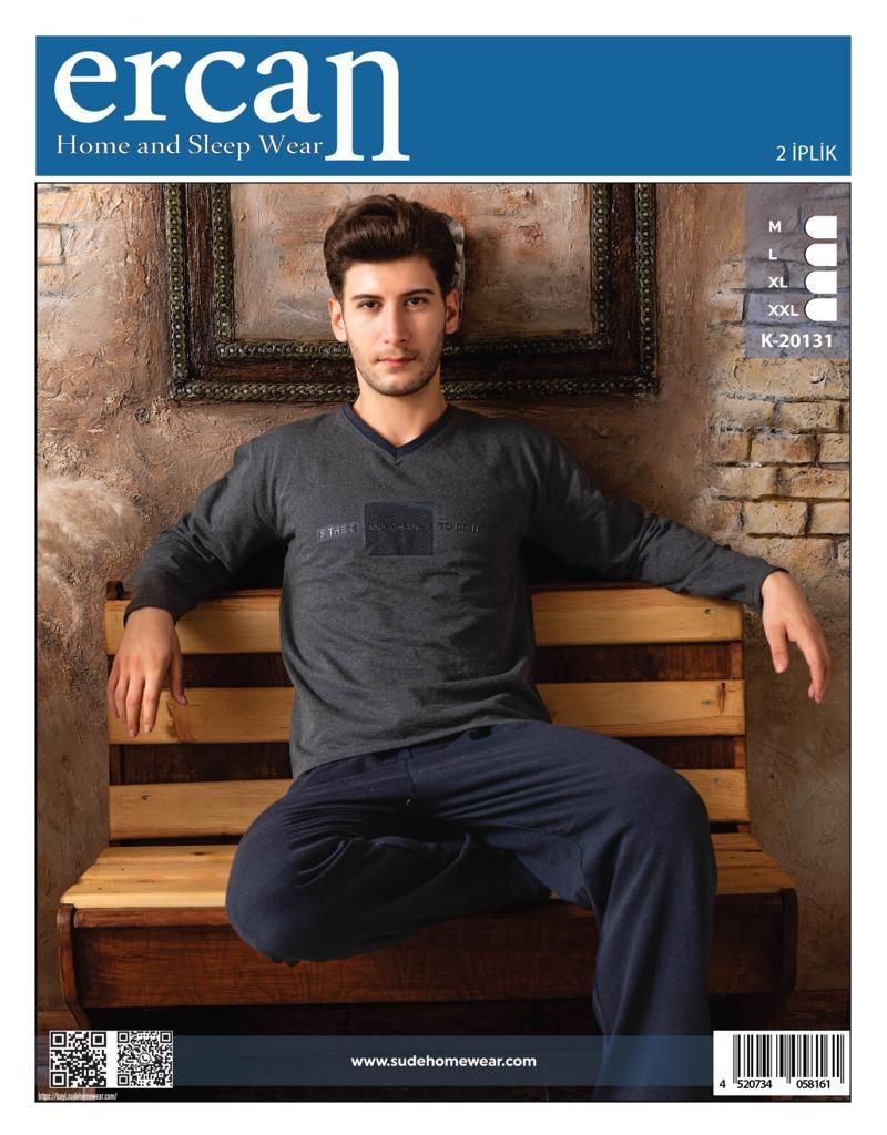 Ercan A-20131 Erkek 2'İPLİK Pijama Takım