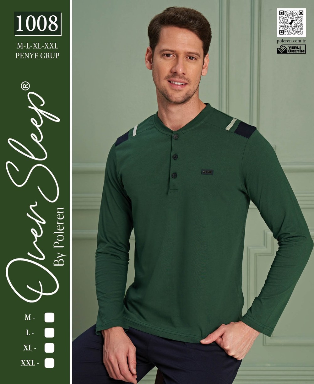 Over Sleep Erkek Poleren Pijama Takım