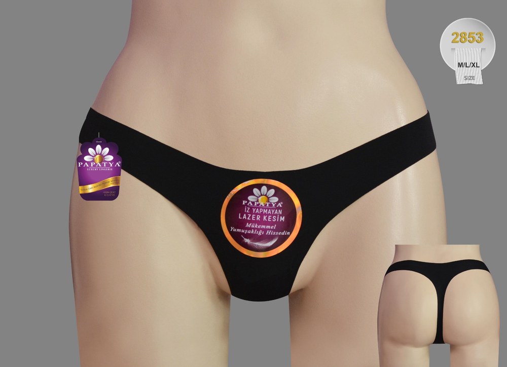 Papatya 2853 Tanga Lazer Kesim Bedenlı
