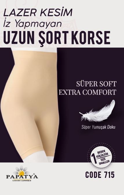 Papatya 715 Lazer Kesim Şort Korse