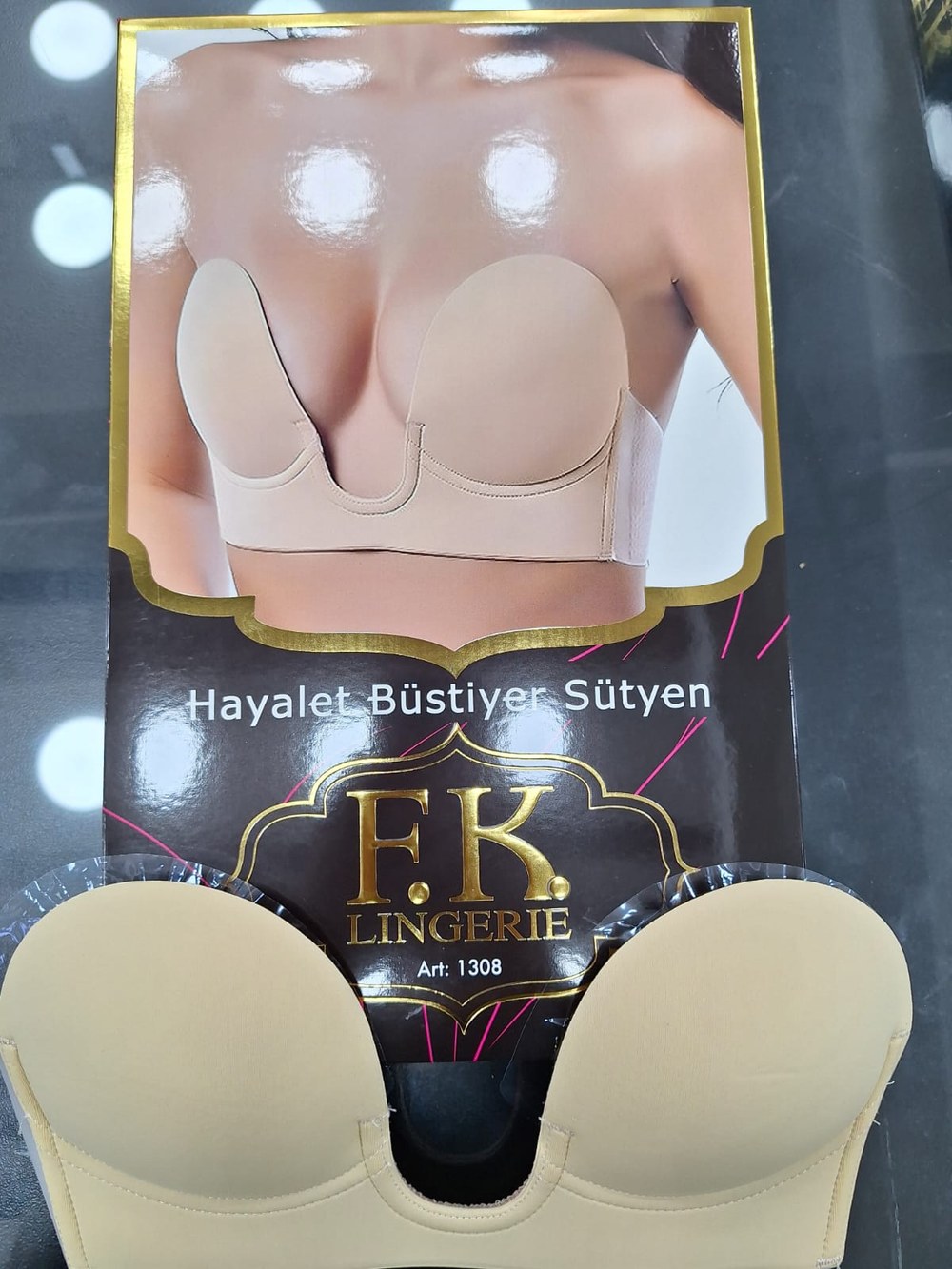 Fk 1308 Hayalet Büstiyer Silikonlu Sütyen