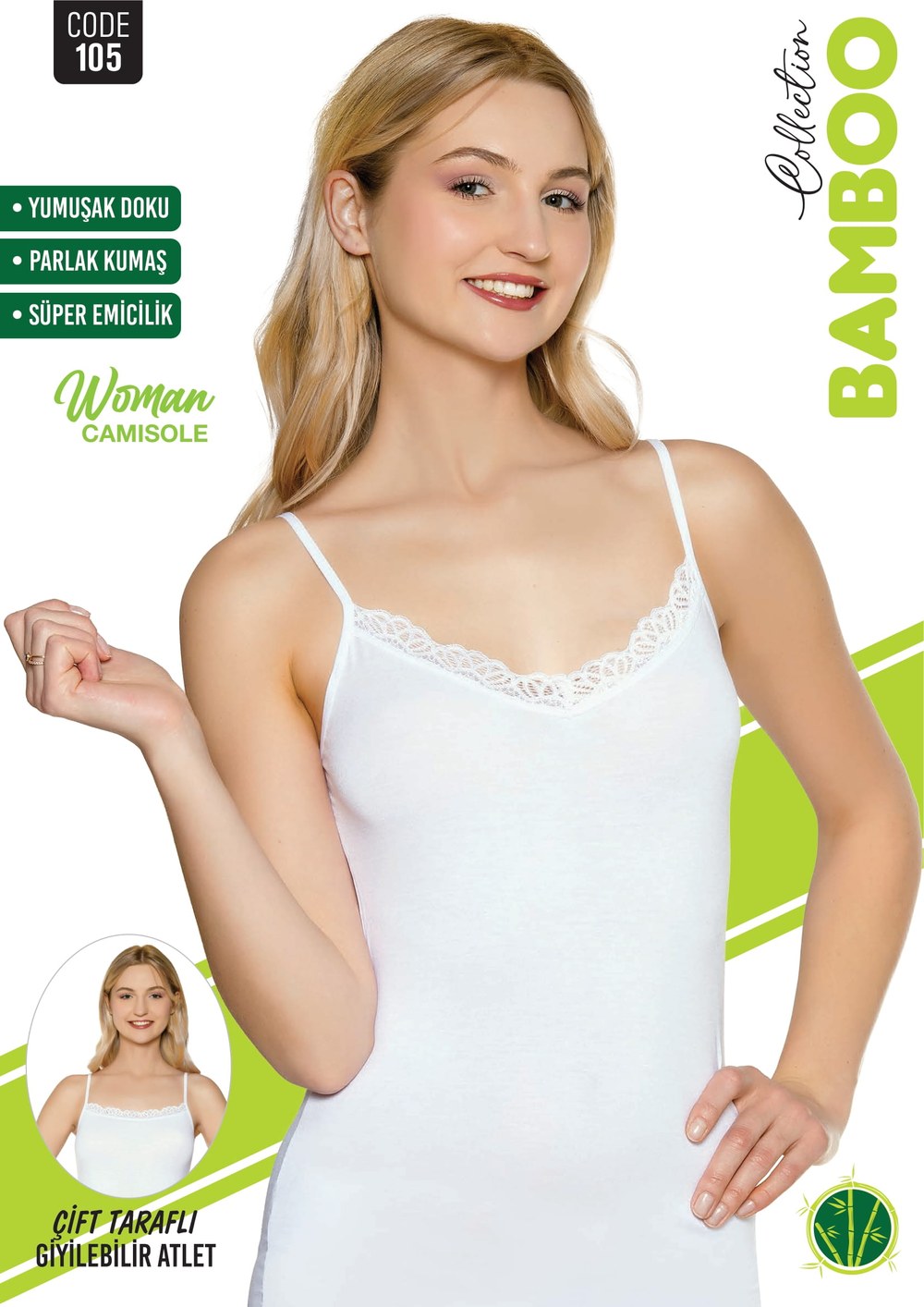 Sortie Bayan Bamboo İp Askı Çift Yönlü Atlet