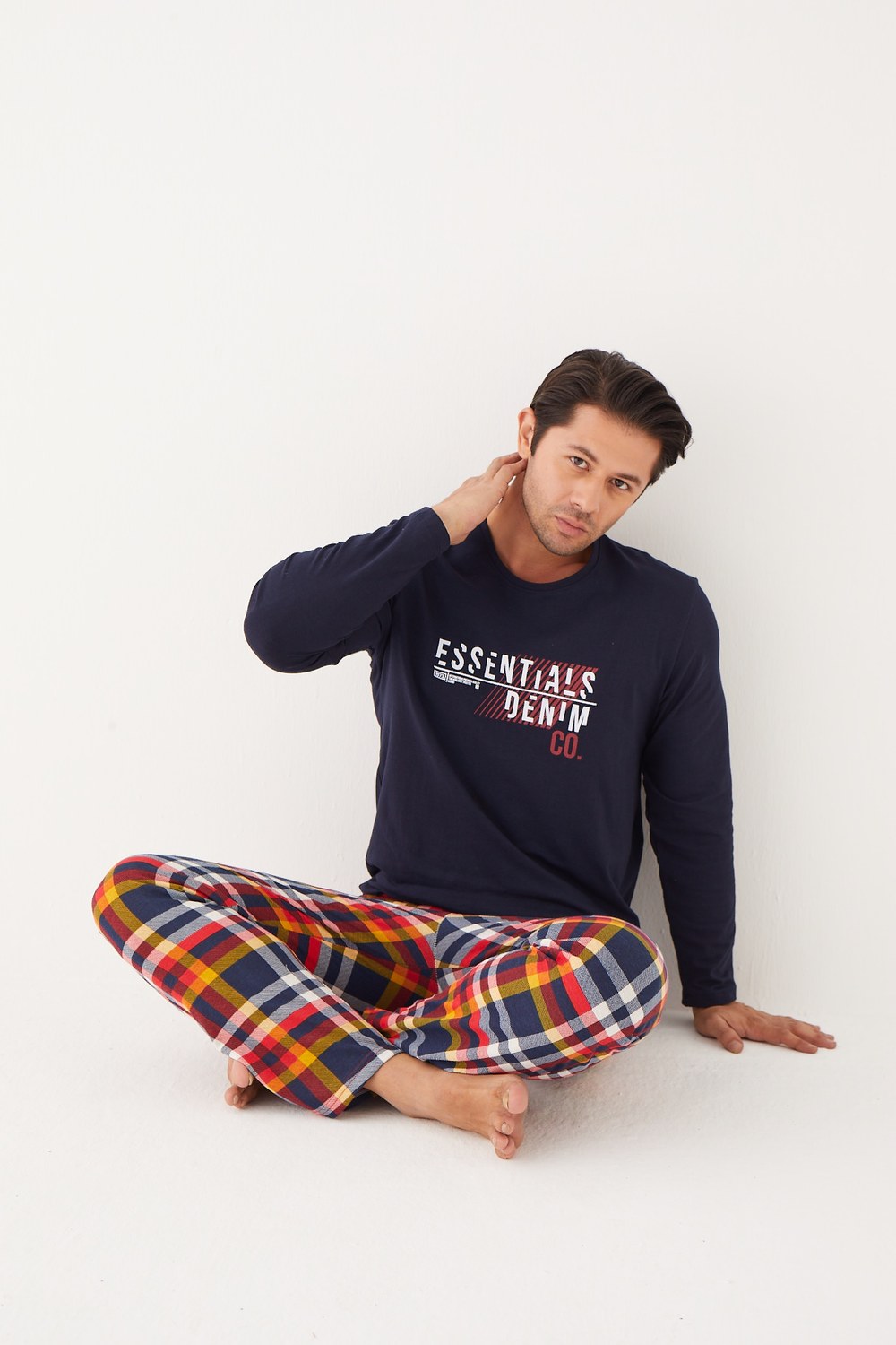 Elitol 1250-8 Erkek Sarı Pijama Takımı