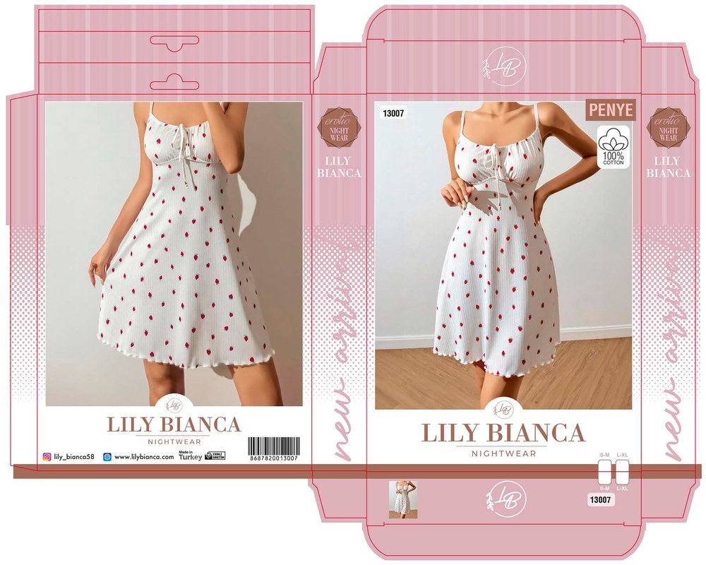 Lily Bicnca 13007 Bayan Fantezi Gecelik