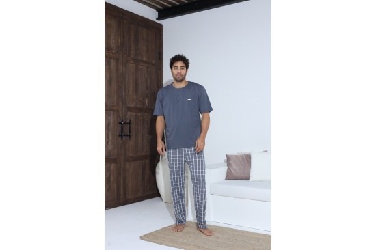 Boyraz 70028 Erkek Süprem Penye K.Kol Pijama Takımı