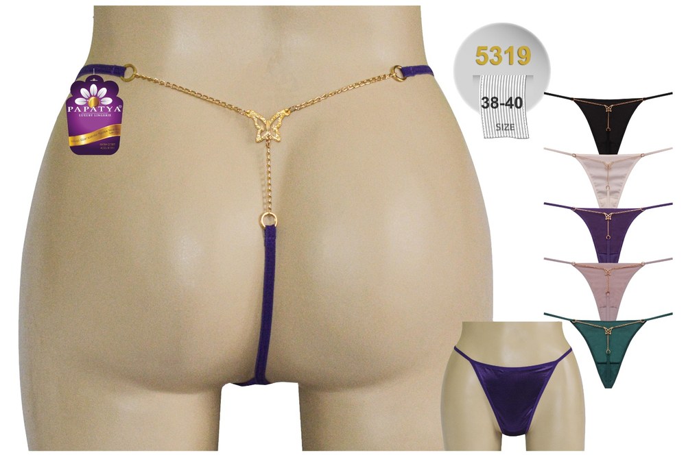 Papatya 5319 Tanga On Jarse Arka Ip Gold Kelebek Asr
