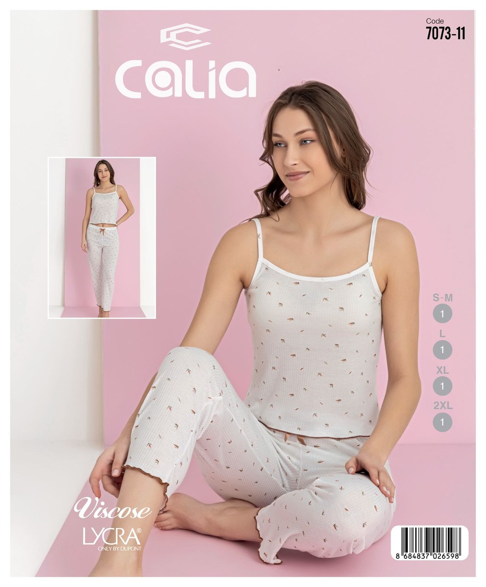 Calia Bayan Raporlu İp Ask.Pijama Takım