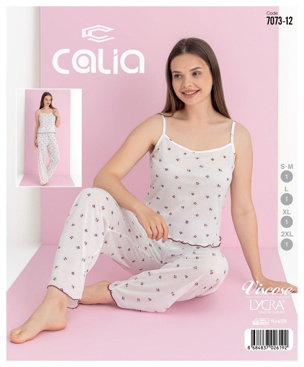 Calia Bayan Raporlu İp Ask.Pijama Takım