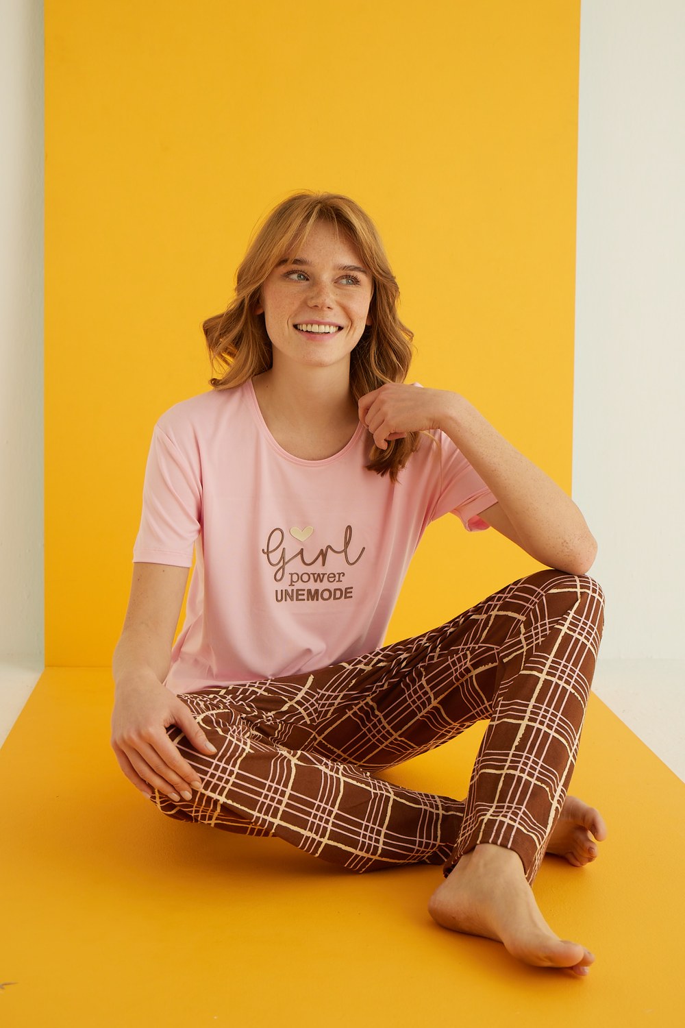 Eliz 7051-21 Bayan Bamboo Pembe Pijama Takım